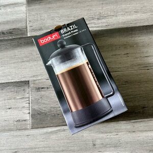💸 5/20 NIB Bodum Brazil Glass Fresh Press Coffee Maker